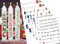 Sugeru 6 PCS Kerzentattoos Weihnachten (200+ Muster) - DIN A5,Wassertransferdruck | DIY asserschiebefolie Kerzenfolie | Kerzenaufkleber Weihnachts Sticker | Deko,Ostern,Adventskerze (Countdown I)