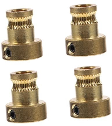 ROMISBABA 4stücke Messing Futterrad Drucker Kupfer Extruder Zahnrad Präzise Und Langlebige Ersatzteile Für Gleichmäßiges Futter Und Zuverlässige Leistung