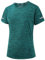 Peakwell Damen Sportshirt Atmungsaktiv T-Shirts Top Kurzarm Laufshirts Funktionsshirts Sport Oberteile (Smaragdgrün, L)