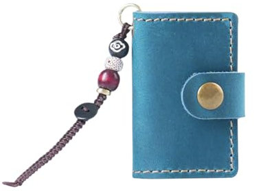 Kleines Leder-Tagebuch, 6,1 x 4,9 cm, Taschen-Notizbuch, 64 Seiten, unliniert, nachfüllbar, für Damen und Herren, Schreiben, Skizzieren, Zeichnen