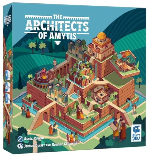 The Architects of Amytis Strategy Board Game for 2 Players, Building Babylon's Best City for Queen Amytis, Takes Only 5 Minutes to Learn, Ages 10+, 2 Players, 30 Minutes