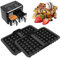 2 Pièces Moules à Gaufres Belges en Silicone, Accessoires pour Gaufres Belges, Double Insert de Plaque de Cuisson en Silicone Accessoires Air Fryer avec Ninja AF400EU, AF451EU, SL400EU, AF500DE