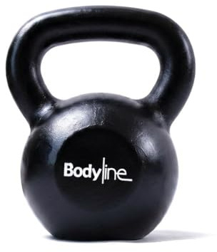 Bodyline Kugelhantel aus Gusseisen, 16 kg, professionelle russische Hantel für funktionelles Training, Fitnessstudio und Heimfitness mit ergonomischem Griff