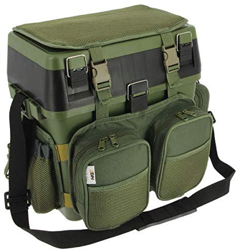NGT Session' Seat Box-System mit Canvas-Rucksack-Übermantel, grün, Einheitsgröße