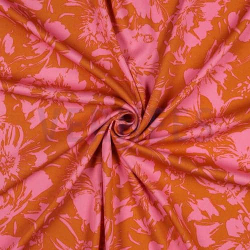 Viskose Twill Stoff als Meterware zum Nähen, 50 cm