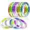 iwobi 12 Stück Blink-Armbänder, LED, wiederverwendbar, aus Acryl, für Halloween, Weihnachten, Konzerte, Hochzeiten, Partys, Dekoration, Spielzeug, 6,5 cm, Acryl, 6,5 cm, Acryl, 6.5 cm, Acryl