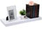 EUGAD Wandregal Schweberegal Wandboard Bücherregal Hängeregal Hochglanzoberfläche DVD CD Regal Holzbrett für Schlafzimmer Wohnzimmer Küche und Flur Weiß breit 60cm 0049QJ