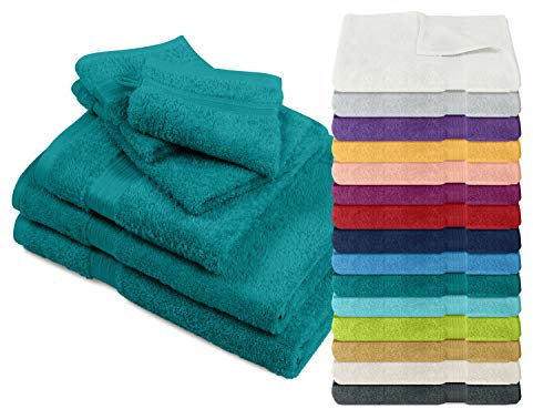 Dyckhoff Siena - Handtuch - Duschtuch - Gästetuch - Duschvorleger 1420.1994, Badetuch [100 x 150 cm], smaragd