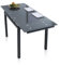 duehome | Milan, Mesa de Cristal Extensible para Comedor, Salón o Cocina, Acabado en Cristal Ahumado Gris, Medidas: 110-170 cm (Largo) x 70 cm (Ancho) x 75 cm (Alto)