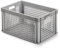 ALUTEC Kunststoffbehälter vergittert (Inhalt 64 l, Außenmaße (LxBxH) 600 x 400 x 320 mm, stapelbar, lebensmittelecht, kälte- und hitzebeständig von -40° bis +80°C, Aufbewahrungskiste) 75070