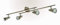 Trango 4-flammig LED Deckenleuchte 2992-42SD in Nickel matt incl. 4x 5 W 3-Stufen dimmbaren LED Leuchtmittel - Bad Lampe I Deckenlampe I Deckenstrahler I Deckenspots I Wohnzimmer Lampe schwenkbar