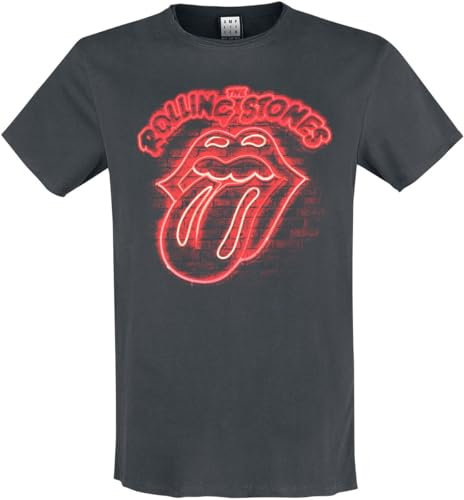 The Rolling Stones Amplified Collection - Neon Light Männer T-Shirt Charcoal M