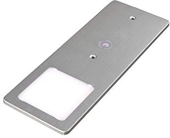 kalb | LED Unterbauleuchten silber 5W- sehr flache Küchenleuchte mit Touch-Dimmfunktion Einbaustrahler Einbauspot, Auswahl:1er Set warmweiss