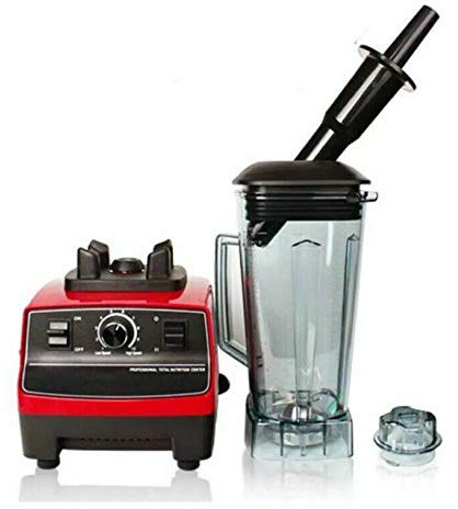PBUK 2200W 3HP Commercial Bar/Kitchen Blender with Sound Cover Enclosure - Black (Soup Maker, Smoothie, Cocktail, Nut Butter, Ice Crusher, Ice Cream)