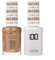 DND Gel Polish Set, Yellow Collection, UV/LED Gel Polish and Air Dry Nail Lacquer, Matching Chip-Free Polish Duo, 401 Golden Sahara Star, 0.5 Fl Oz