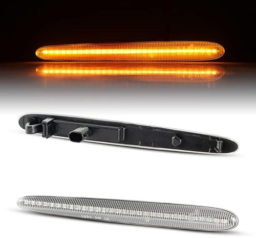 Recambo LED Seitenblinker mit E-Zulassung | Plug & Play | CanBus - Fehlerfrei | SMD Blinker kompatibel für Alfa Romeo Giulietta | Typ 940 | BJ 2010-2020 | KLARGLAS