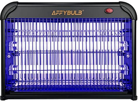 AffyBulb Elektrischer Insektenvernichter Verbessert, 4000V Fliegenfalle/fliegenvernichter/Mückenvernichter elektrisch 20W, für Haushalt, Gewerbe, Verwendung im Innenbereich