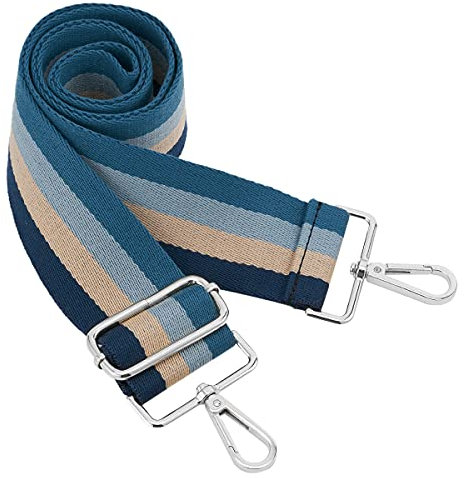 Silberne Schnalle Breiter Schultergurt längenverstellbarer Tragegurt Verstellbarer Ersatzgürtel Crossbody Canvas Tasche Handtasche((5CM) Color5)