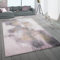 Paco Home Teppich Wohnzimmer Kurzflor Abstrakt Pastell Farben Used Look Modern Creme Grau Violett, Grösse:120x170 cm