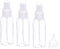 M METERXITY 3 in 1 Clear Travel Bottles Set - Shampoo Lotion Spray Bottle Containers with Funnel Apply to Business Trip (80ml 38x85mm)