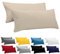 Dreamzie Kissenbezug 40x145 (Set mit 2) - 100% Jersey Baumwolle 150 g/qm Kissenbezüge -Beige - Für Kissenbezug 40 x 145 - Kissenhülle - Kissenbezug - Resistent und Hypoallergen