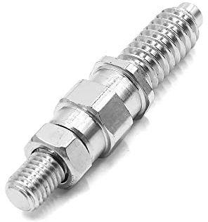 A ABSOPRO Parachoques Remolque Gancho Barra Tornillo para BMW E Serie Plateado Tono