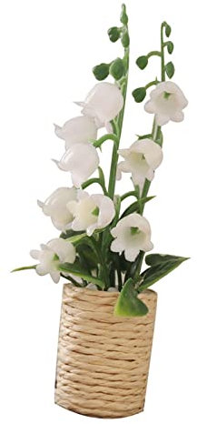 F Fityle 1/12 Puppenhaus Topfpflanzen, Miniatur Bonsai Pflanze Modell, Puppenhaus Mini Pflanze Künstliches Grün Ornament, Puppenhaus Dekor Blume Modell für Kinder Mädchen Puppenhausdekoration