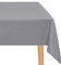JIUZHEN Grau Tischdecke Abwaschbar Tischdecken Leinenoptik für Esszimmer, Garten, Outdoor, Hochzeiten Wasserabweisend Tischtuch Eckig 110x110 cm