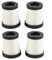 LVYXON 4 Stück Filter Ersatz für Lubluelu 202 schnurlosen Staubsauger für Oraimo OSV-102 waschbar und wiederverwendbar Staubsaugerfilter