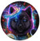 1000-teiliges Puzzle „Akita-Hund in der Weltraumgalaxie“, runde Puzzles für Erwachsene und Kinder ab 12 Jahren. Papppuzzles. Anspruchsvolles Spiel. Größe: 67,5 x 67,5