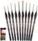 DOTnTICK 10-Piece Paint Brush Set with Comfortable Triangular Handles – includes Acrylic Paint, Oil Paint, and Water colour brushes for Face Painting & Kids Art Sets