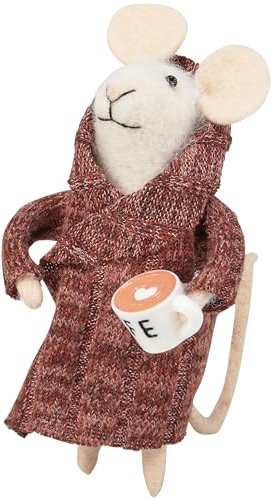 Primitives by Kathy Houserobe Mouse Critter Small Figurine