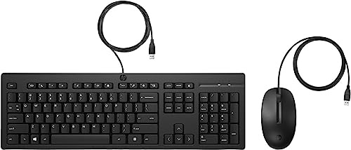 HP 225 - Juego de Teclado y ratón - USB - Sueco