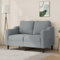 CIADAZ 2-Sitzer-Sofa Hellgrau 120 cm Stoff, Loungesofa, Sofas & Couches, Relaxsofa, Couch für Wohnzimmer, Couch Mit - 359351