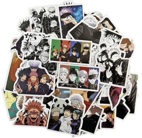 XIYOUMI Anime Jujutsu Jk Kaisen Cosplay Aufkleber 50pcs, E51422T16073