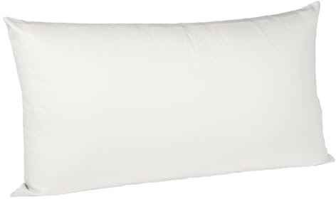 liebling Halbleinen Kissenbezug 40 x 80 cm, Bezug für Kopfkissen, Kissenhülle in Farbe Creme aus 50% Leinen & 50% Baumwolle, kühlend & atmungsaktiv, waschbar 60 Grad, Ökotex