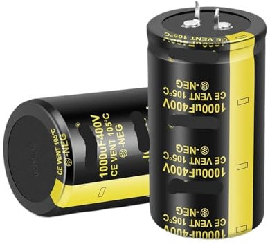 2Pcs 200V Audio Capacitor Amplifier Electrolytic Capacitor 2000Hours 105 ℃ For Filter/Air Conditioner/HiFi/Power Capacitance CZAOINCU(200V1000UF 30x35)