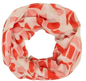 TOM TAILOR Damen 1046515 Schal, 37799-Red Dots and Shapes Design, OneSize