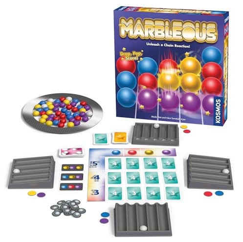 Thames & Kosmos Marbleous - Colourful Marble Strategy Game | 30 Minute Playtime | Family Game Night 1-4 Players | Ages 8 & UP