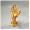 NMLGBD Gaming Controller Holder Stand 3D Printed Mechanical Hand Cyberpunk Silverhand Universal Headphone Holder Game Accessories Room Desktop Resin Decoration (gold)
