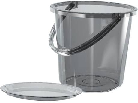 Cabilock Großer Plastikeimer 23l Mit Griff Und Deckel Mehrzweckeimer Für Zuhause Und Garten Wassereimer Aus Robustem Kunststoff