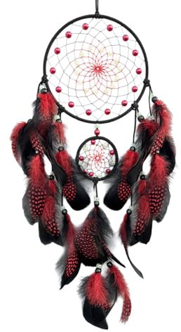 Traumfänger, leuchtet im Dunkeln, Wandbehang, Ornament mit gefiederten Quasten, Windspiele für Schlafzimmer und Kinderzimmer