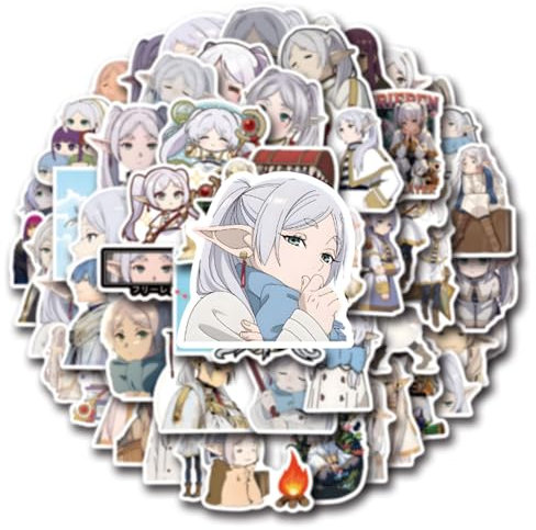 55 Frieren Aufkleber Anime Figur Vinyl Wasserdicht DIY Stickers Für Computer Skateboard Frieren Beyond Journey End Stickers