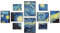 LEEJARD 10er Bilderrahmen Set verschiedene größen für Fotowand (2 Fotos in A4, 4 Fotos in 13x18cm, 4 Fotos in 10x15cm), Bilderrahmen collage schwarz mit Bruchsicherem Plexiglas