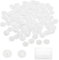 JEYORZY 150 Pcs Tappi a Vite Rotondi in Plastica Bianca, Coprivite con Incasso a Croce, Cappucci Protettivi Universali per Mobili e Dadi Decorativi