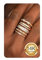 Morfetto Ringe Gold Damen 14K Vergoldete Wasserfest Verlobungsring Set Goldene Ringe Stapelbar Promise Daumenring Statement Goldring Mit Zirkonia Damen Mädchen Größe 49