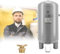 Réservoir de compresseur d'air vertical avec vanne de vidange et support, stockage haute pression pour applications d'urgence industrielle/air comprimé