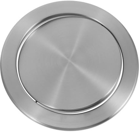 Kichvoe Stainless Steel Trash Can Replacement Lid Tabletop Recessed Swing Flap Cover for Kitchen Bathroom Compatible with Opening Easy to Clean Versatile Design