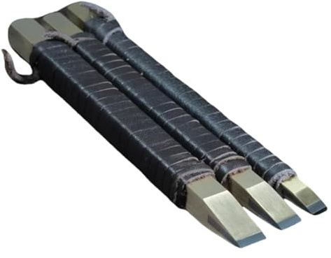 ainih Professional 3 Pcs Tungsten Steel Stone Carving Hand Tools Set Stone Carving Chisel Set Woodworking Carving Tool