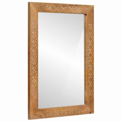 vidaXL Wandspiegel 70 x 50 cm Ingenieurholz und Glas Rechteckig